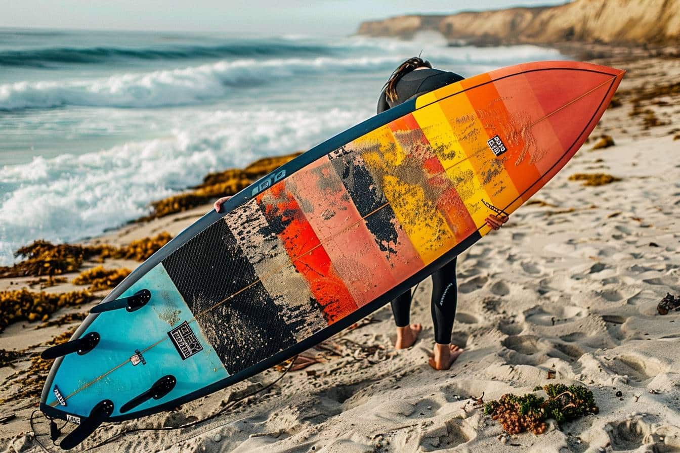 planche de surf : planches de surf variées adaptées aux surfeurs débutants et confirmés