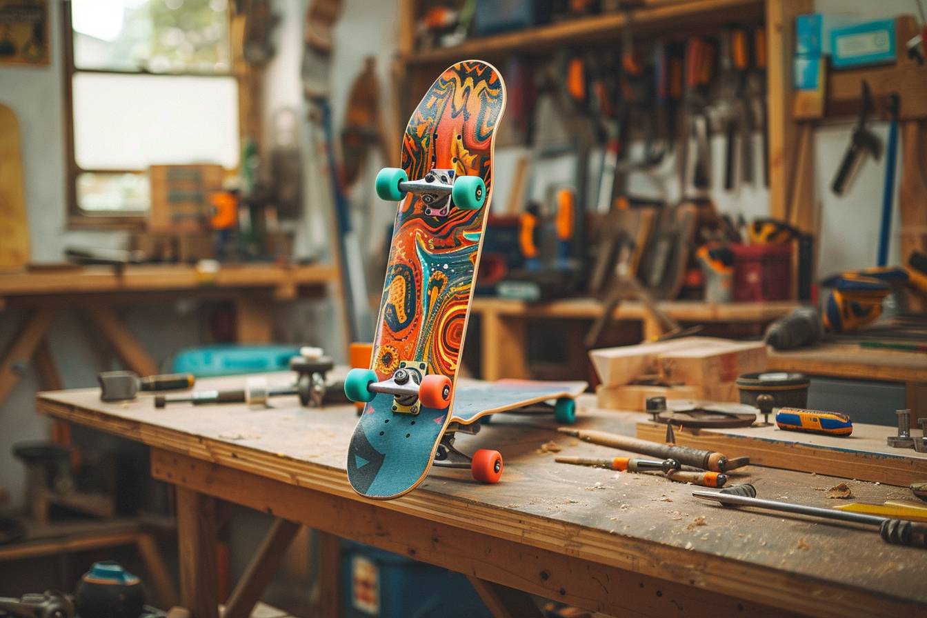 skateboard : fabrication artisanale d'une planche de skate en bois