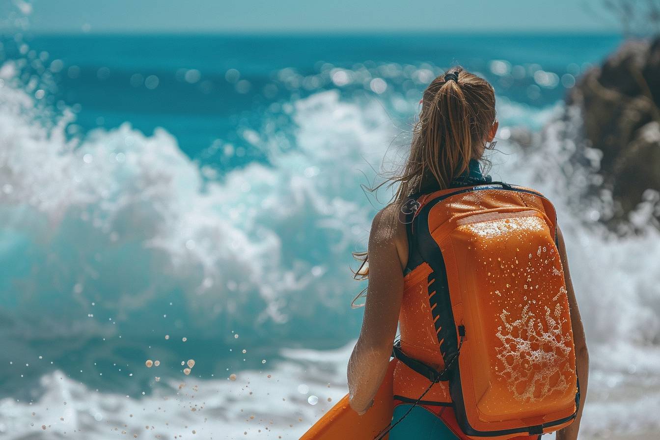 école de bodyboard : cours de bodyboard en mer avec un moniteur