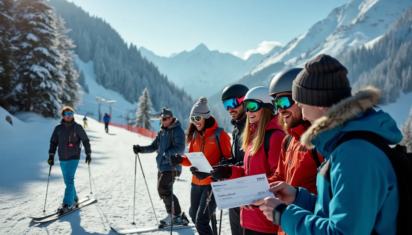 chèques sport ski : ski en montagne avec forfaits et aides financières