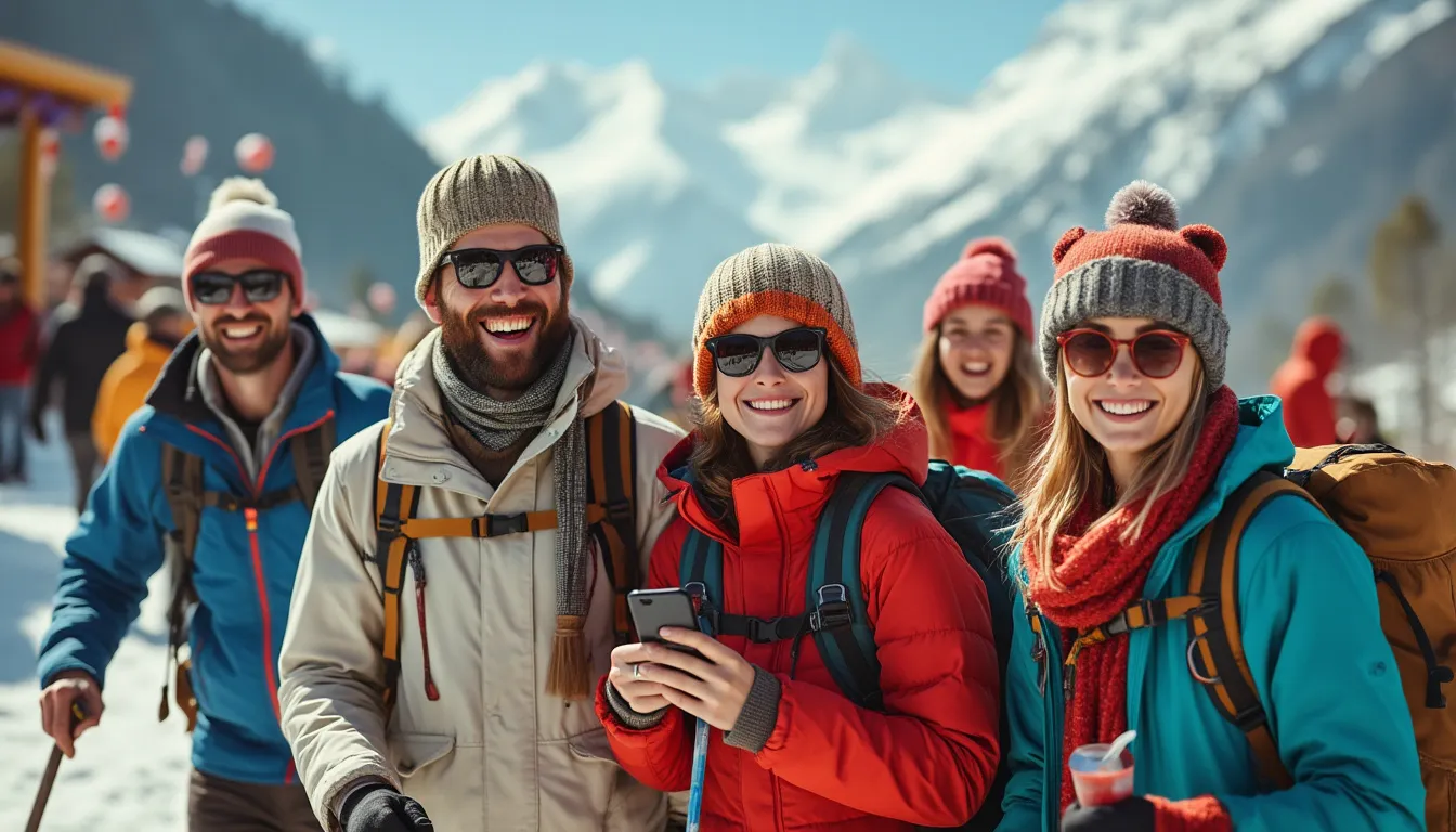 passes saisonniers ski : forfaits de ski sur une station enneigée