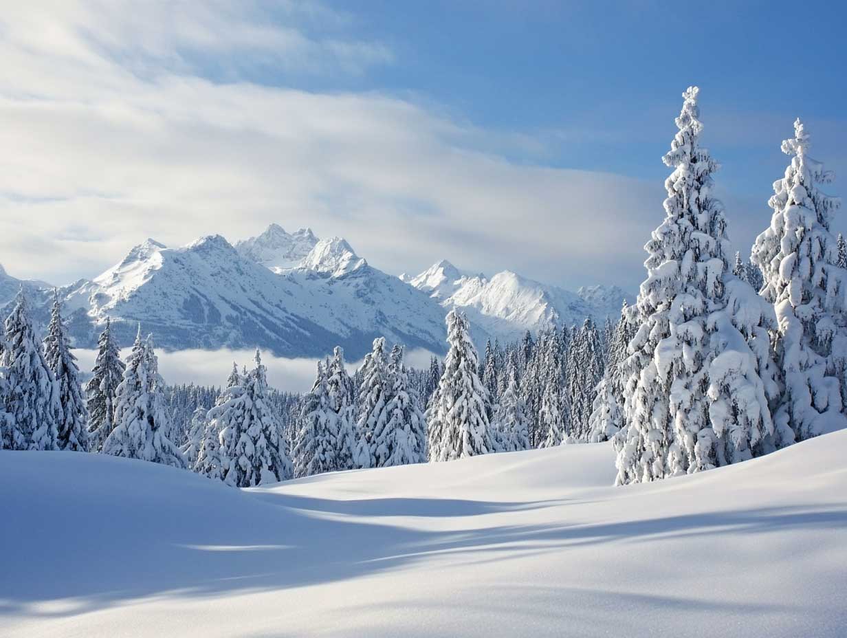 neige : comparaison visuelle entre neige poudreuse légère et neige damée compacte sur une piste de ski