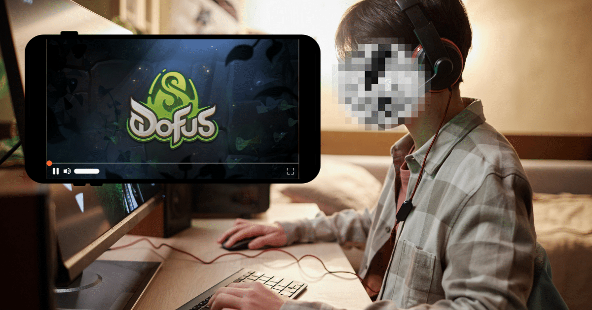 Dofus 3.0 : illustration dynamique du MMORPG avec personnages emblématiques et éléments de gameplay