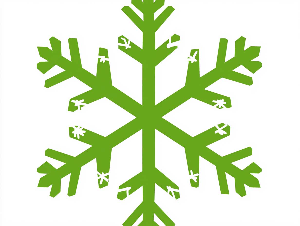 Flocon Vert : logo du label Flocon Vert symbolisant la durabilité en station de ski