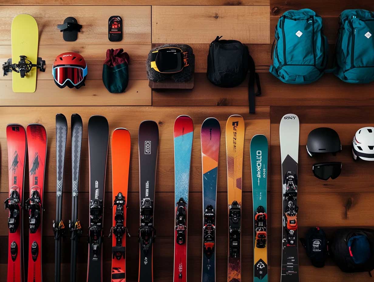 ski écoresponsable : équipement de ski durable avec matériaux recyclés