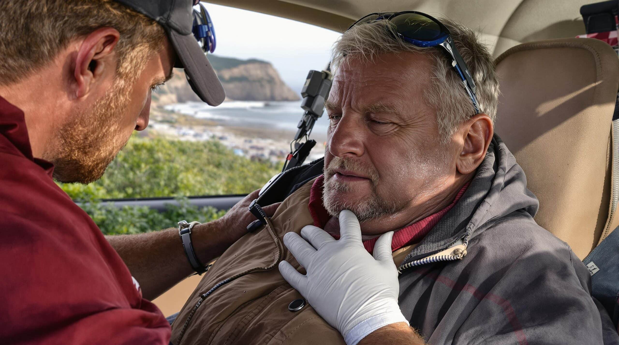 GR34 : coureur ultra-runner sur le sentier côtier breton du GR34