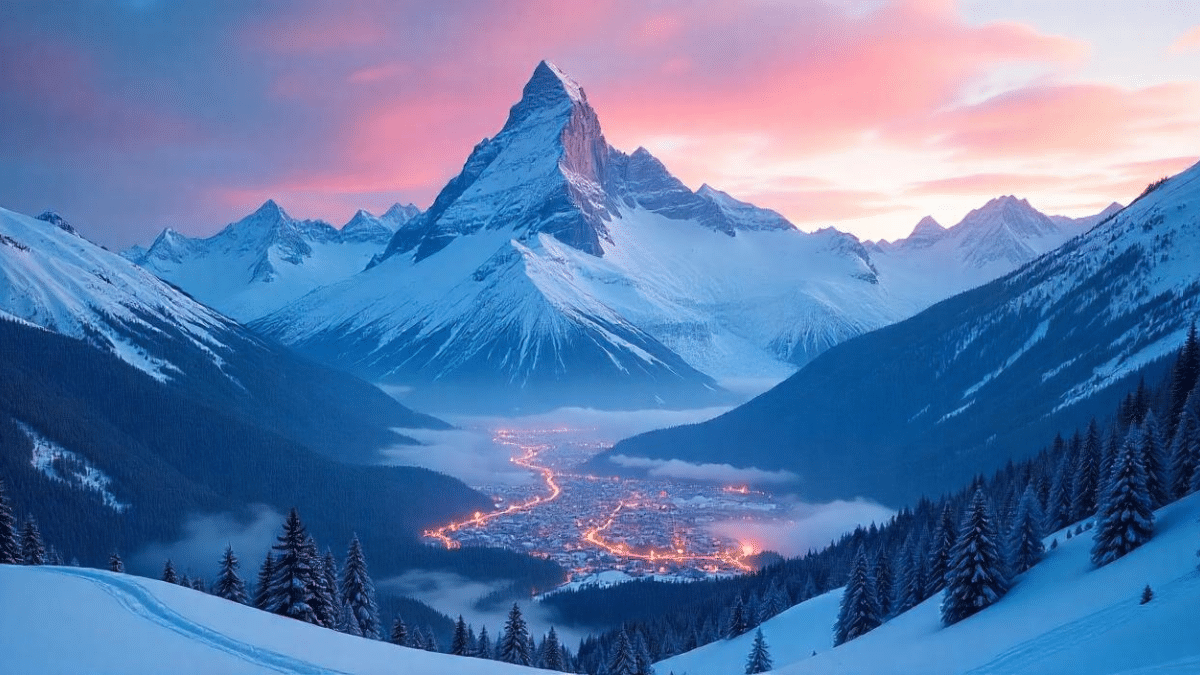 record mont Blanc : William Boffelli skiant sur les pentes glacées du Mont Blanc