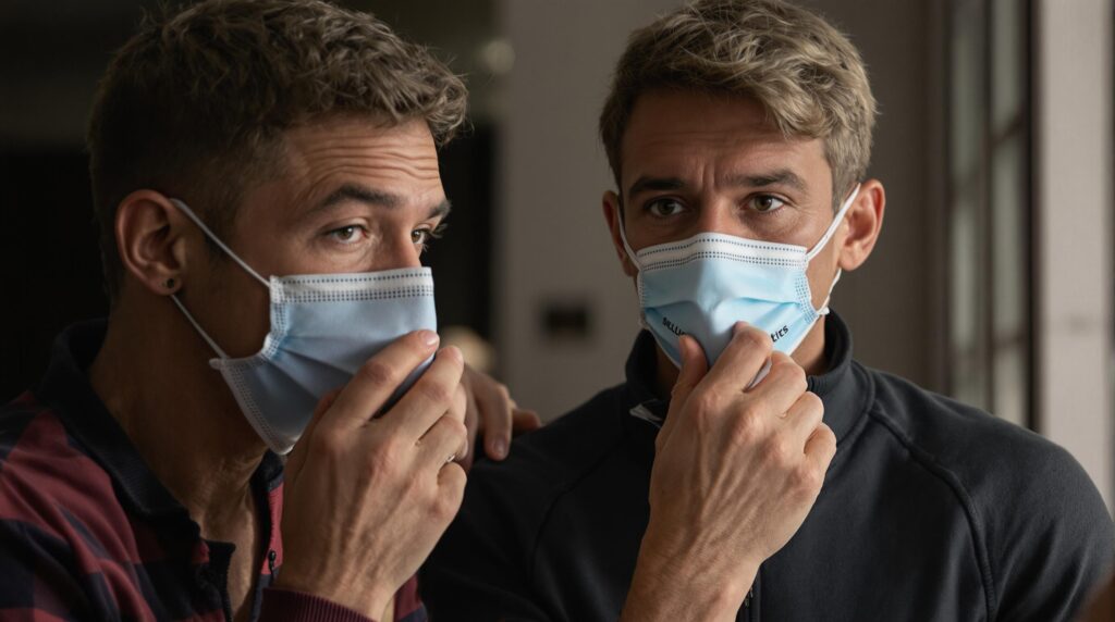 monoxyde de carbone : silhouette d'un coureur de fond sous un voile brumeux symbolisant le gaz invisible