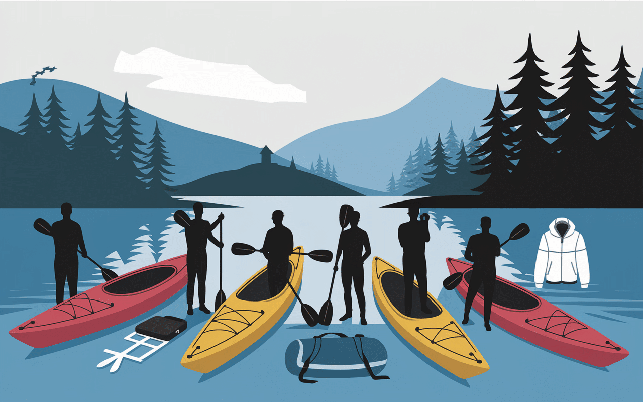 Comparaison largeur et accessoires kayak gonflable