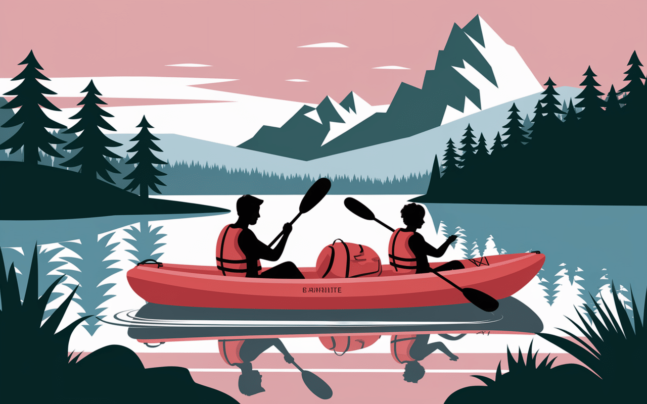 kayak sevylor gonflable 2+1 famille lac