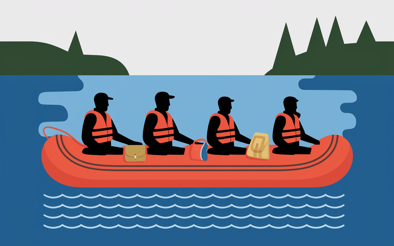 zoom canoe gonflable 4 places famille accessoires
