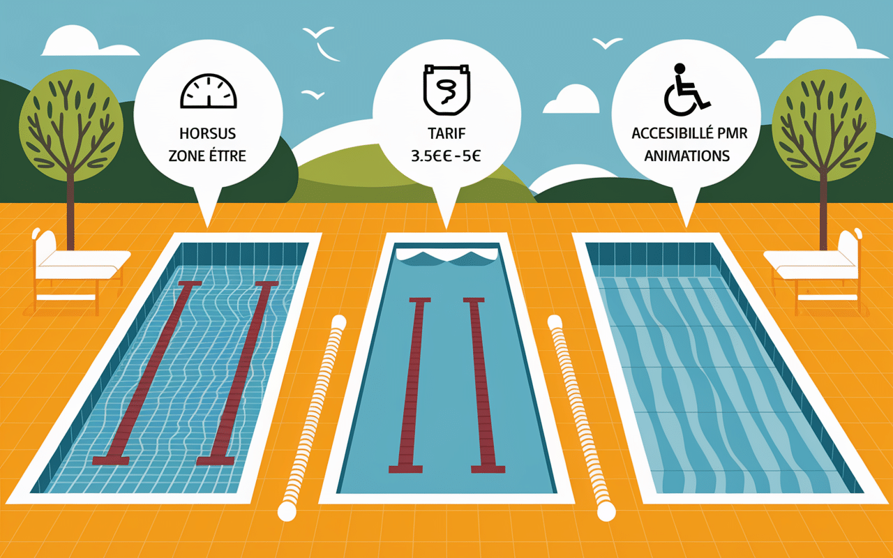 Panorama piscines publiques Caen horaires tarifs accessibilite