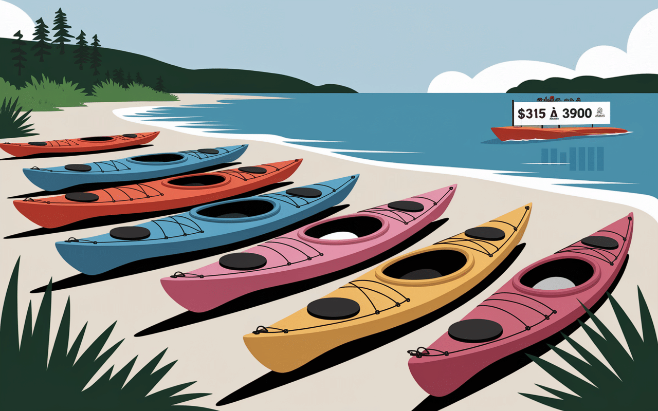 plusieurs kayaks plage prix notes clients