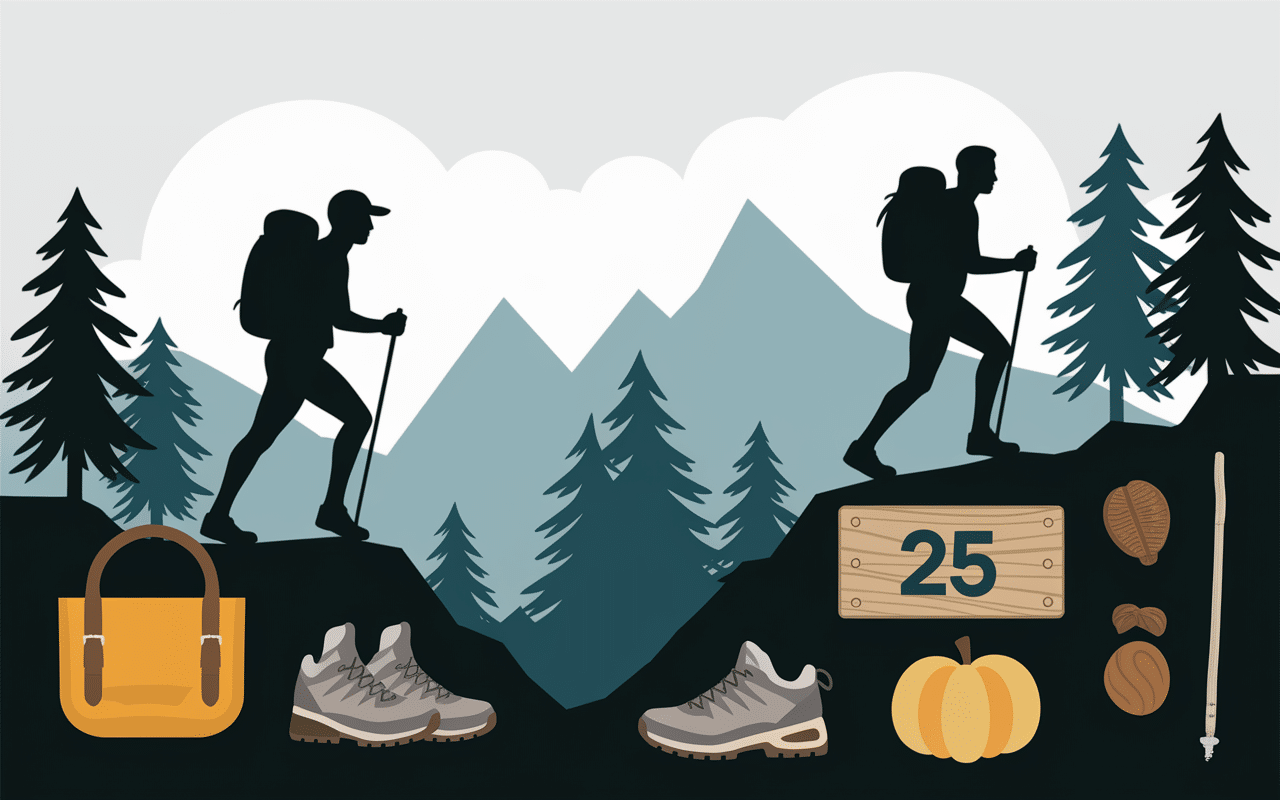 randonneurs rochers sous-bois circuit 25 bosses