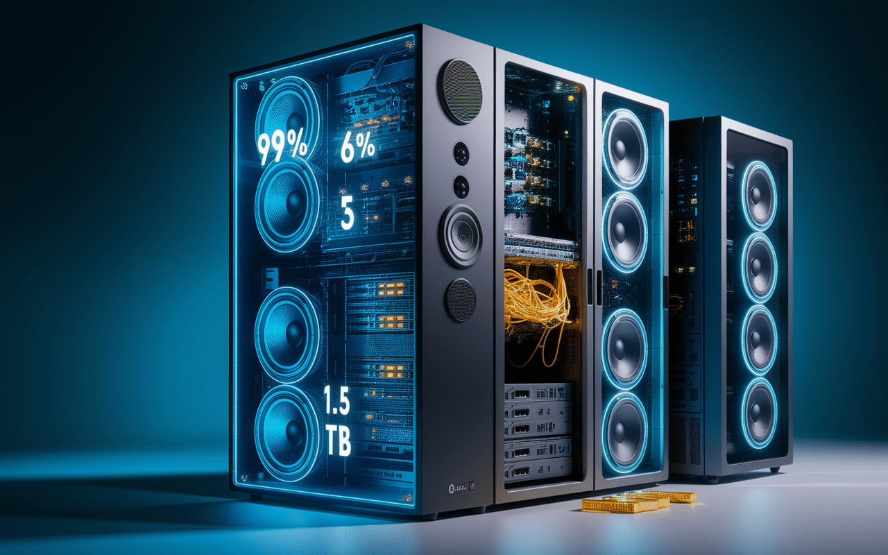 G Blade structure enceinte acoustique et serveur lame ouvert