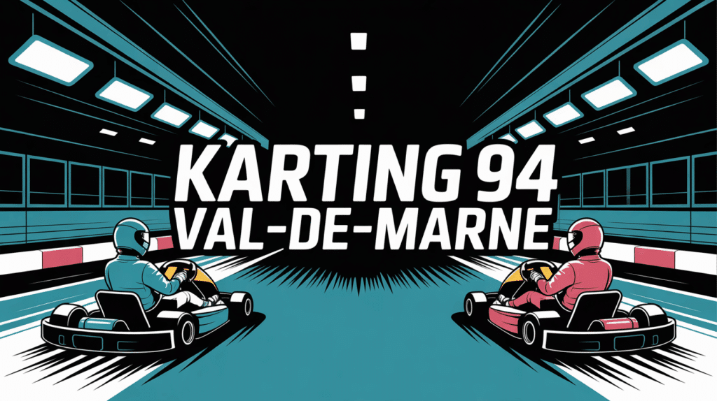 Illustration circuit karting indoor Val-de-Marne