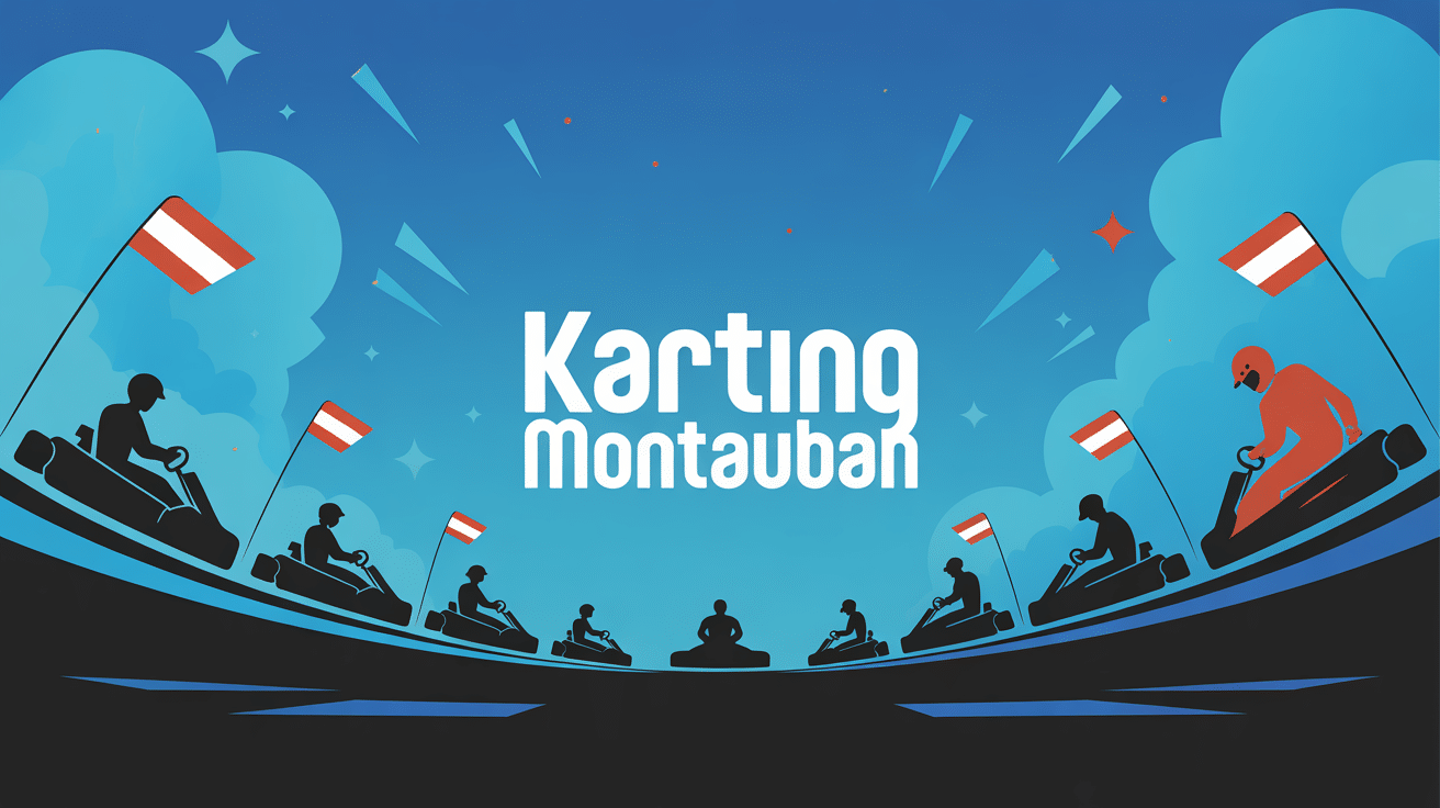 Circuit karting Montauban ambiance festive pilotes