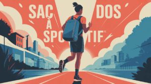 Visuel sac a dos sportif entre ville et nature