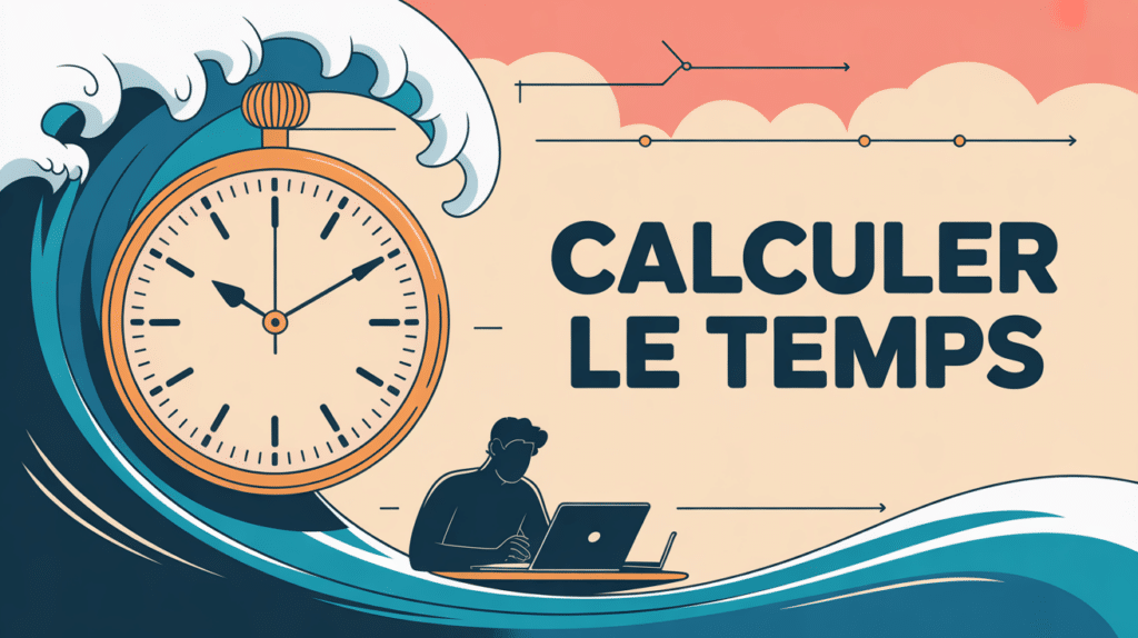 horloge ronde et planning pour calcul heures jours