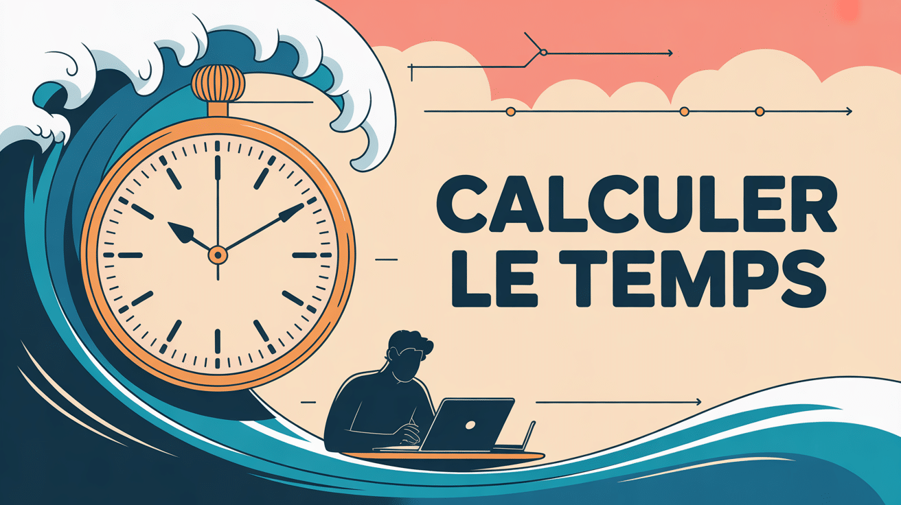 horloge ronde et planning pour calcul heures jours