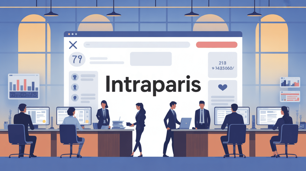 Illustration IntraParis interface agents Ville de Paris