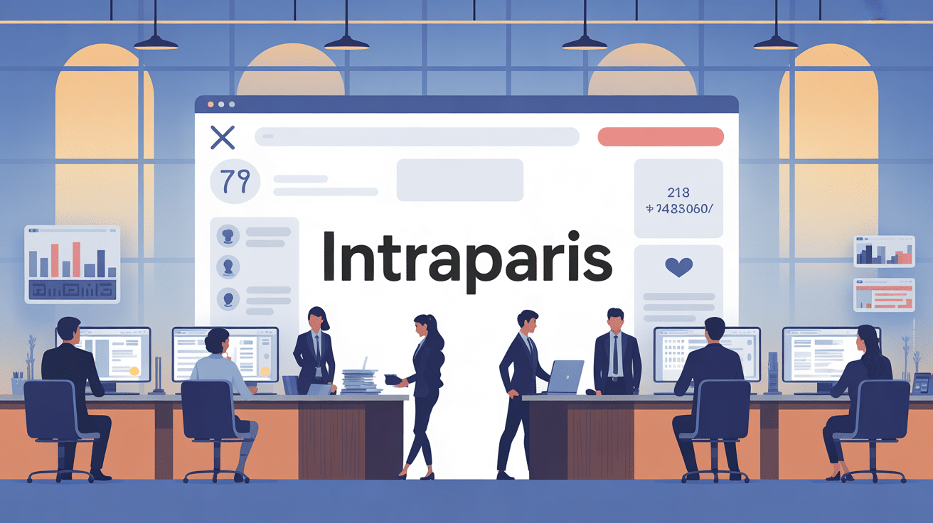 Illustration IntraParis interface agents Ville de Paris