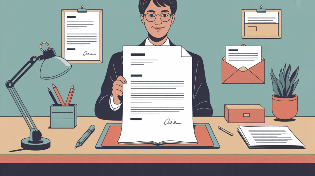 lettre recommandee stylo enveloppe ambiance neutre