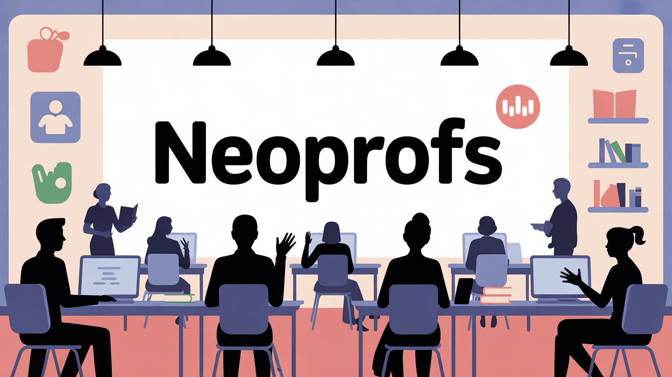 Illustration salle des profs virtuelle Neoprofs entraide enseignants
