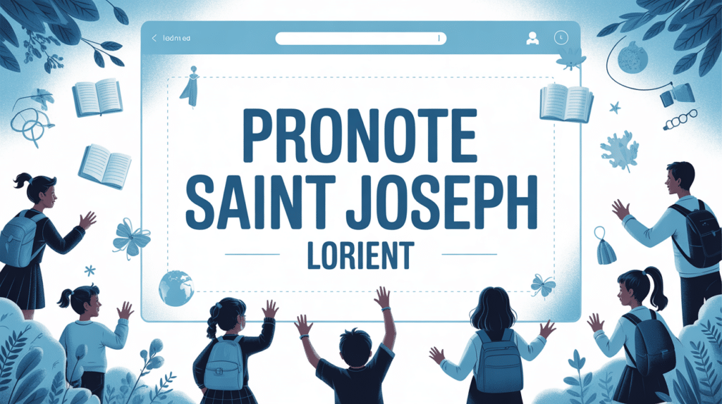 Interface numerique Pronote Saint Joseph Lorient