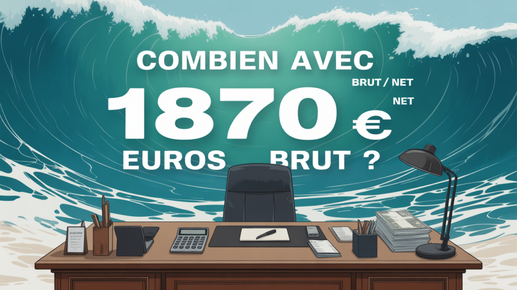 tableau conversion brut net 1870 euros fiche paie