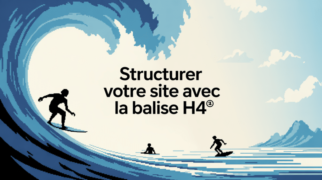 Planche surf, page web balise H4