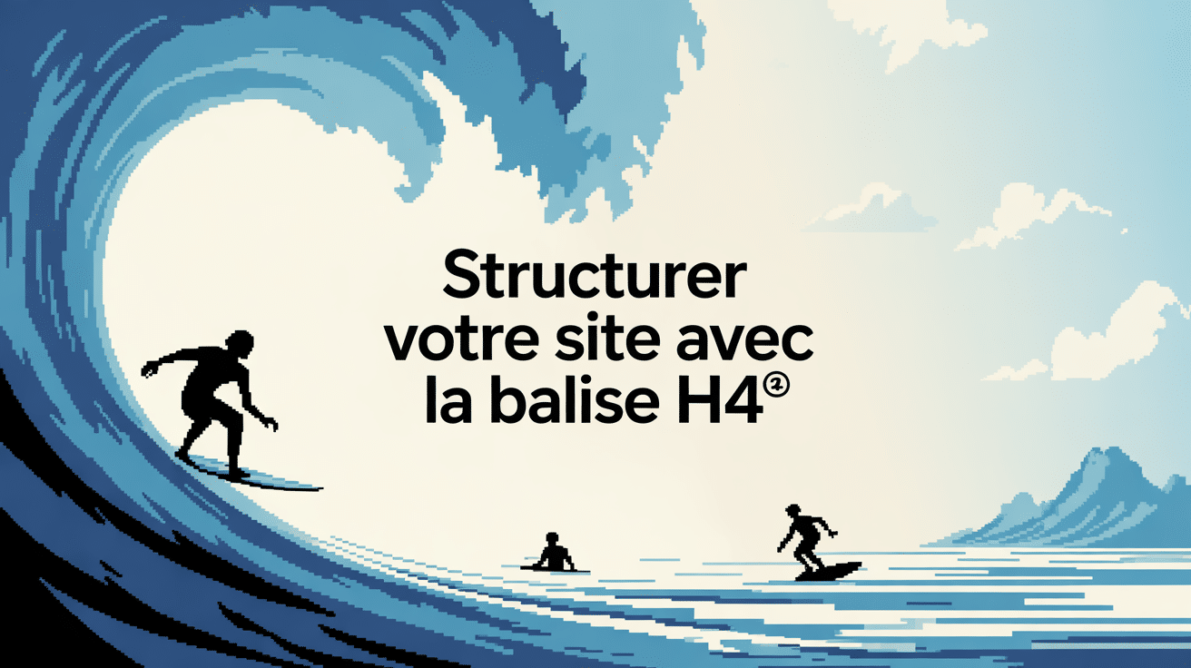 Planche surf, page web balise H4