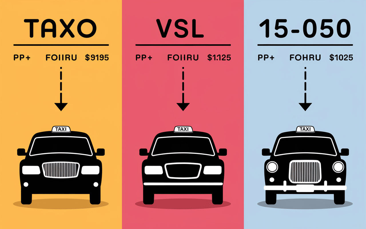 convención comparativa de taxis SPAM 2025 VSL taxi clásico