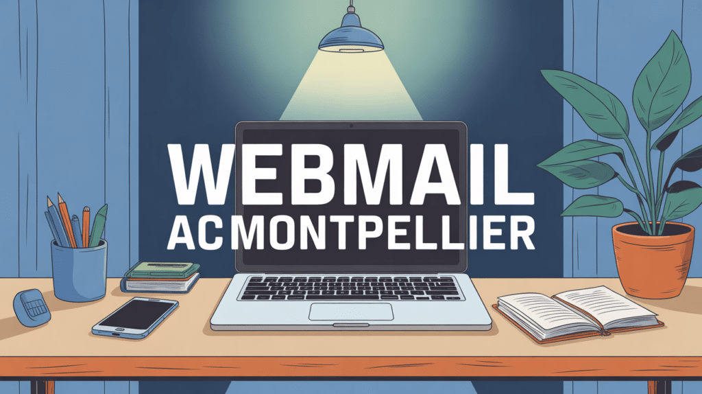 Webmail AC Montpellier sur bureau informatique