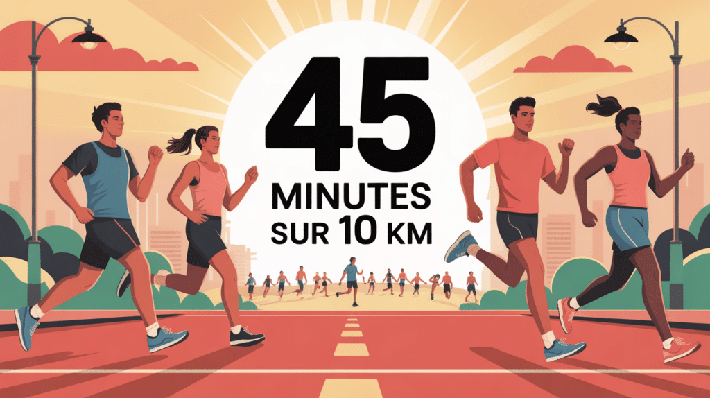 45 minutes sur 10 km course groupe lever du soleil