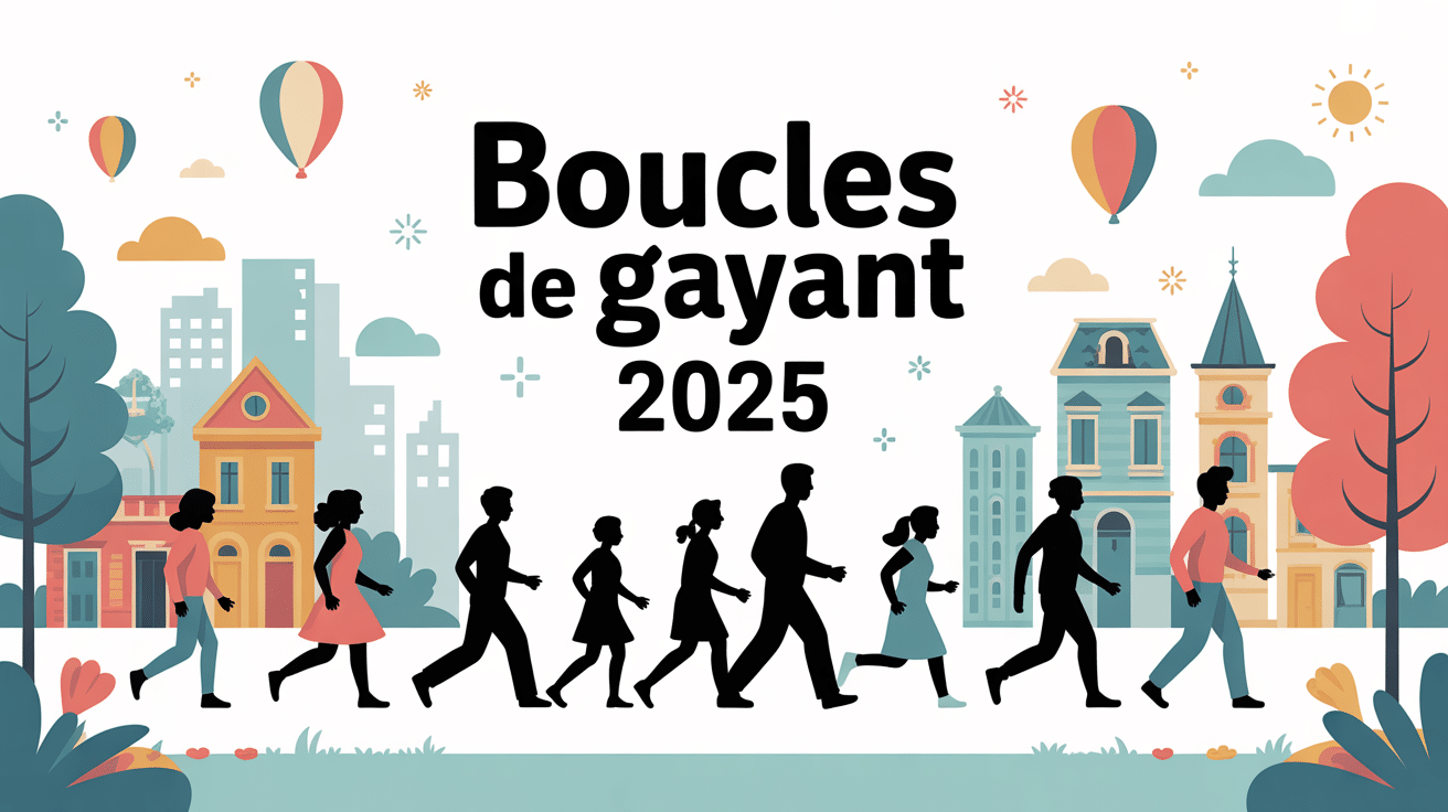 Boucles de Gayant 2025 course festive en famille centre Douai