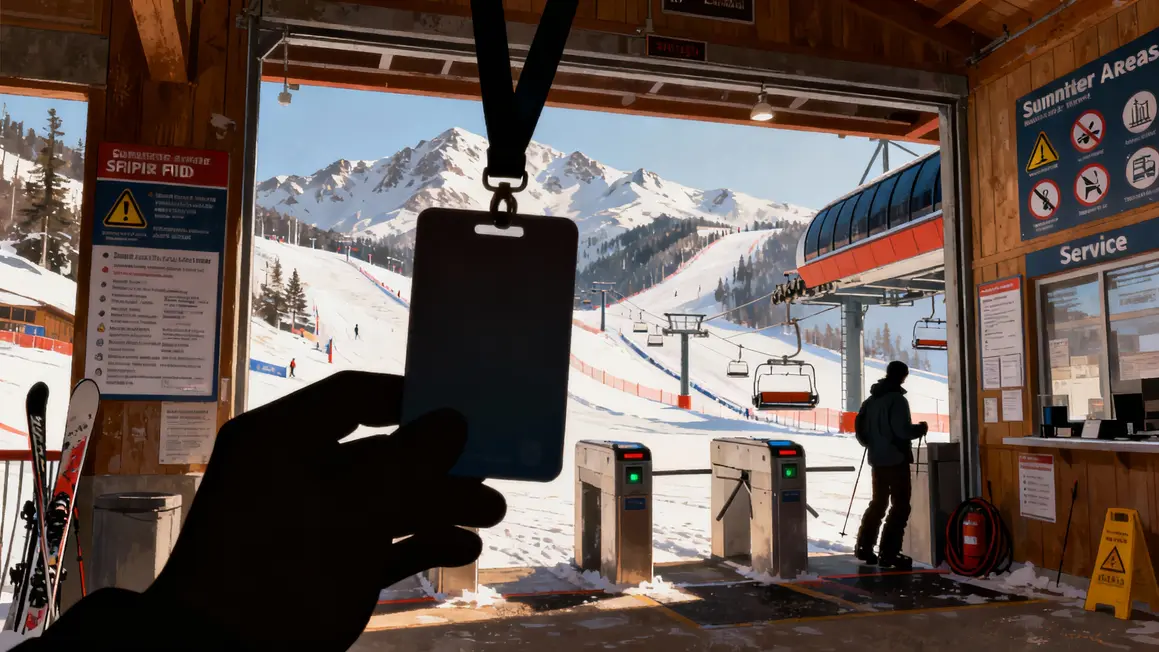 Forfait ski RFID services inclus station montagne