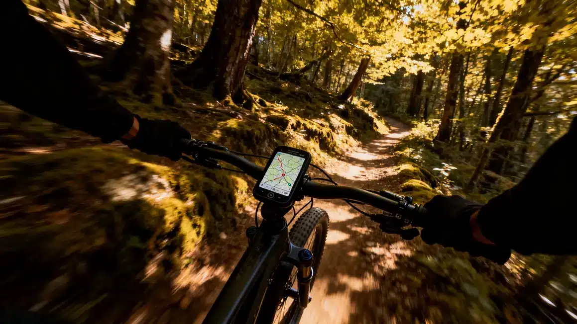 gps vtt carte sentier boisé
