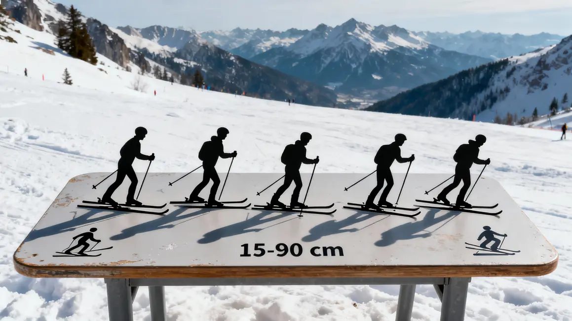 hauteur de neige pour skier tableau besoins ski disciplines