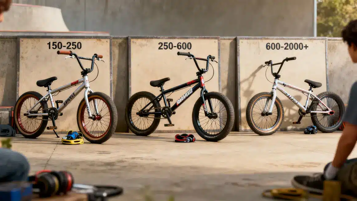 Prix BMX comparatif niveau débutant intermédiaire avancé