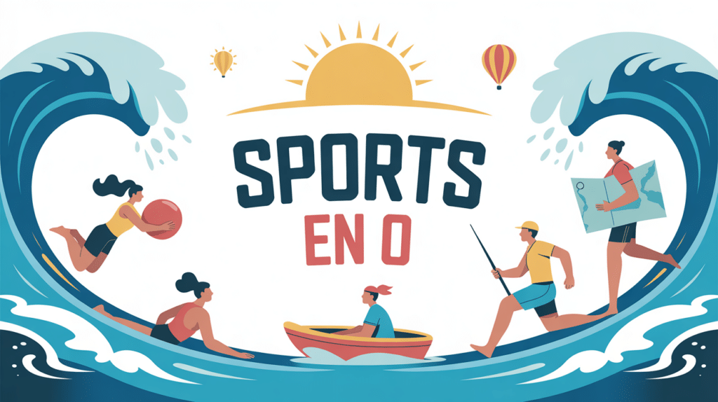 illustration sports en o ballon geant optimist orientation octopush