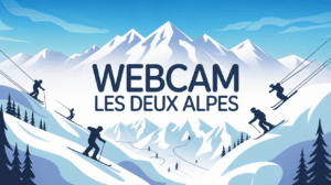 ilustración montaña nieve webcam ambos Alpes