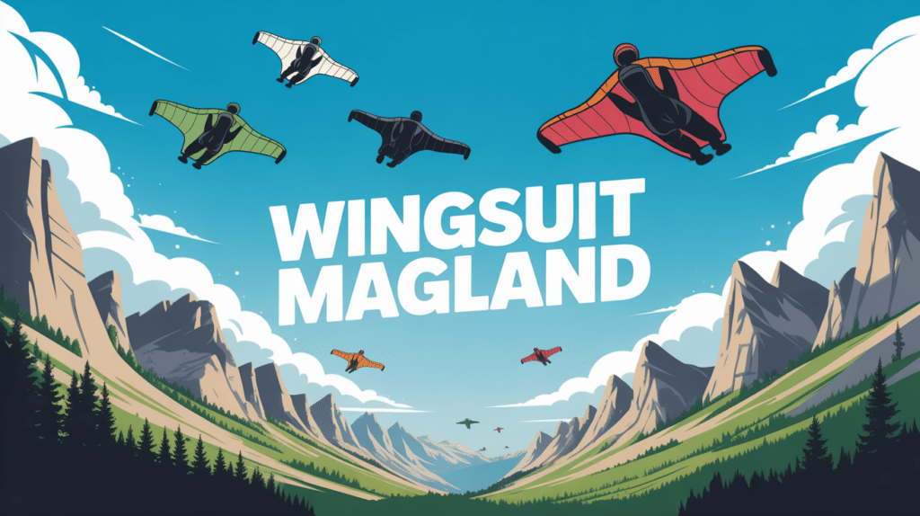 vue panoramique wingsuit magland alpes