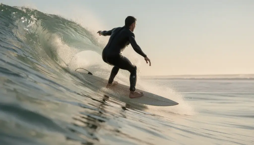 surfeur debout équilibre et coordination
