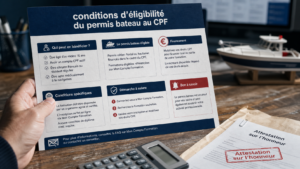 CPF permis bateau : conditions d’éligibilité pour financer le permis bateau